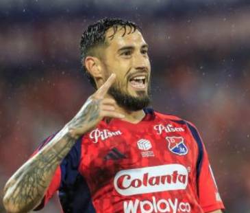 Francisco Fydriszewski, delantero de Independiente Medellín. FOTO: CAMILO SUÁREZ