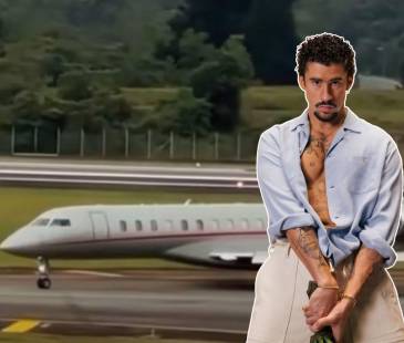 Bad Bunny ya está en Medellín, donde dará 3 conciertos el próximo fin de semana. FOTOS: CAPTURA DE VIDEO MIX RADIO E INSTAGRAM @@badbunnypr