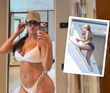 Las fotos fueron tomadas en las costas de Mallorca, España, mientras Georgina y su familia disfrutaban de las vacaciones. FOTOS: INSTAGRAM @GEORGINAGIO