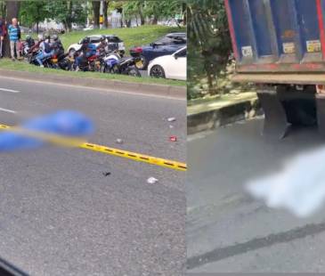 Accidentes ocurridos en la avenida Regional (Izq.) y en Belén Altavista Parte Baja (Der.) FOTOS: CORTESÍA DENUNCIAS ANTIOQUIA