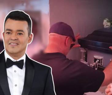 El entierro del cantante dominicano Álex Bueno. FOTOS: INSTAGRAM @alexbuenomundial - CAPTURA DE VIDEO YOUTUBE MONARCA MEDIA TV