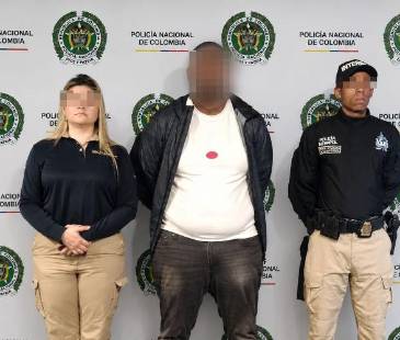 El hombre era buscado en su país de origen. FOTO: POLICÍA NACIONAL