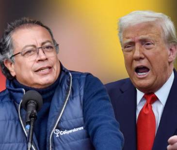 Gustavo Petro pidió marchar por “amenazas” de Trump. FOTOS: GETTY IMAGES, COLPRENSA