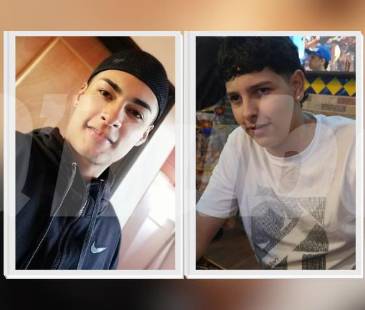 Estiben Alberto López (izquierda) y Mateo Arboleda (derecha) fueron las víctimas del ataque armado en Caldas. FOTO: CORTESÍA