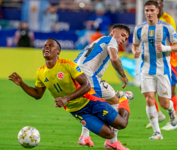 La Selección Colombia cayó por la ante Argentina en la final de la Copa América. /FOTO: JUAN ANTONIO SÁNCHEZ 