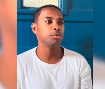 Exfutbolista Robinho hablando desde la cárcel. FOTO: UOL ESPORTE 