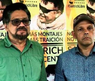 Alias Iván Márquez (izq.) y alias el Paisa (der.). FOTO: COLPRENSA