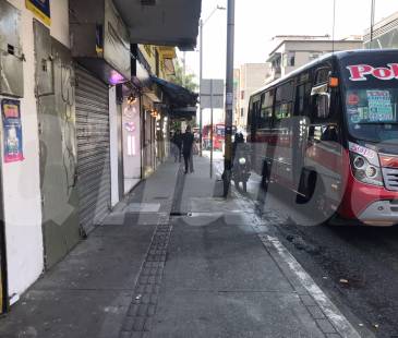 En este punto ocurrió la riña. La víctima cayó muerta en este andén. FOTO: LAURA ROSA JIMÉNEZ VALENCIA