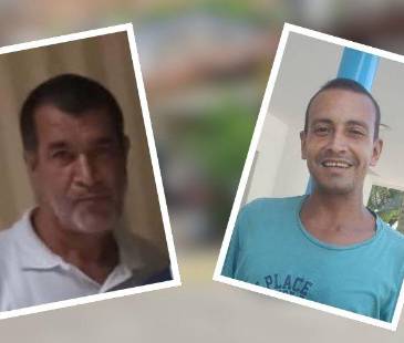 (Izq.) Luis Albeiro Serna (Der.) Joseph Álvarez Bustamante muertos este domingo en Puerto Berrío. FOTOS: CORTESÍA NOTIVISIÓN