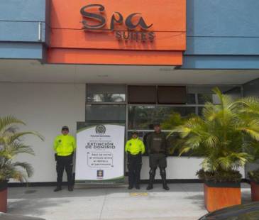 Uno de los hoteles sometido a extinción de dominio. FOTO: POLICÍA METROPOLITANA
