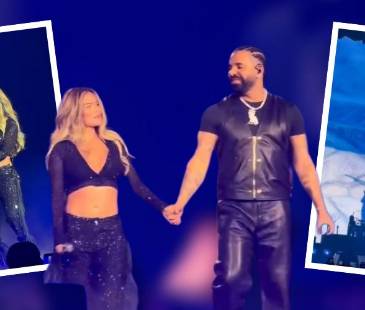 Los artistas desataron comentarios en redes tras este bailecito y complicidad en el show. FOTO: CAPTURA DE VIDEO @LIVENATIONHOUSTON Y @CONCIERTOSMEDELLIN IG