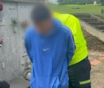 Capturan a hombre señalado de asesinar a su hijo de 9 meses. FOTO: POLICÍA METROPOLITANA VALLE DE ABURRÁ