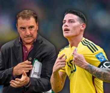 Néstor Lorenzo y James Rodríguez. FOTOS: JUAN ANTONIO SÁNCHEZ E IG JAMESRODRIGUEZ10