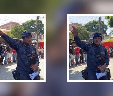 Rescatistas dialogaron ante defensores de animales en Cali. FOTO: CAPTURA DE VIDEO @POPAYANCO X