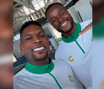 Díber Cambindo y Stiven Barreiro. FOTO: INSTAGRAM @DIBER_CAMBINDO_