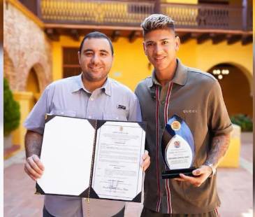 Gobernador de Bolívar (izq.) y Jorge Carrascal (der.). FOTO: @YAMILHARANAP