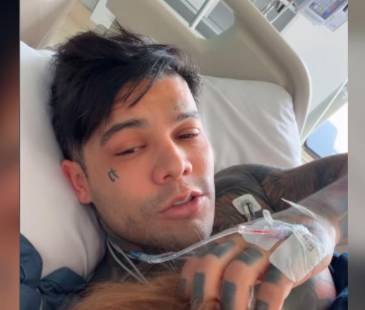 Yeferson cossio hospitalizado. FOTO: INSTAGRAM @YEFERSONCOSSIO