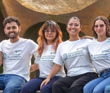 Ellos son el equipo que nos va a representar en Seúl. De izquierda a derecha: Yasser Lenis, Juan Valencia, María Camila Zapata, Vannesa Rincón, Carolina Roldán y Joseph Cabarique. FOTO:CORTESÍA