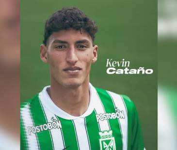 Kevin Cataño, nuevo jugador de Atlético Nacional. FOTO: @NACIONALOFICIAL