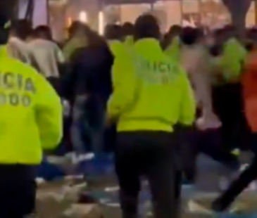 Bogotá fue uno de los lugares que más disturbios tuvo luego del partido de la Copa América. / FOTO: CAPTURA DE PANTALLA