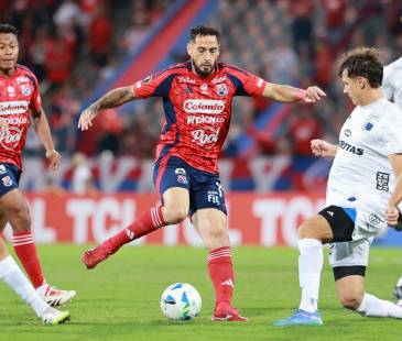 <b>Aunque este martes no anotó, Francisco Fydriszewski le dio al DIM el gol en Uruguay que valió la clasificación en este torneo. FOTO: MANUEL SALDARRIAGA QUINTERO</b>