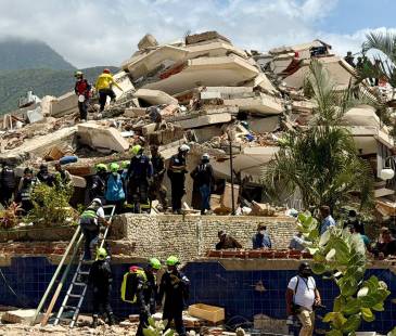 Los sismos hicieron que colapsaran, por completo, 190 edificios. FOTO: UNGRD