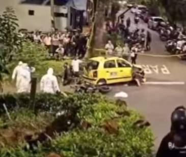 En accidente en Santa Mónica murió menor de 17 años. FOTO: CORTESÍA DENUNCIAS ANTIOQUIA