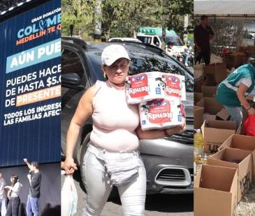 Las personas compraron la boleta, llevaron su aporte en especie y otros se sumaron como voluntarios por la misma causa. FOTOS: ALEJANDRO ZAPATA