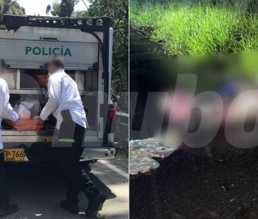 Cuerpos hallados embolsados en San Cristóbal (izq.) y en Copacabana (der.). FOTOS: LAURA ROSA JIMÉNEZ VALENCIA Y CORTESÍA