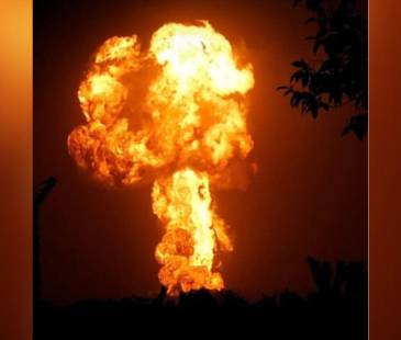 Erupción del volcán de lodo de San Juan de Urabá. FOTO: CORTESÍA