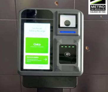 Es igualito al ubicado en los torniquetes de las estaciones. FOTO: METRO DE MEDELLÍN