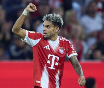 El Guajiro Luís Díaz, una de las grandes figuras del club bávaro de Alemania. FOTO: BAYERN MÚNICH