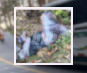El cuerpo fue tirado en una cuneta y encontrado por la comunidad. FOTOS: CORTESÍA