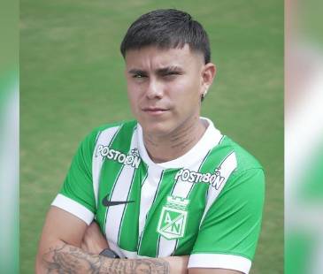 Nicolás Rodríguez, nuevo jugador de Atlético Nacional. FOTO: @NACIONALOFICIAL