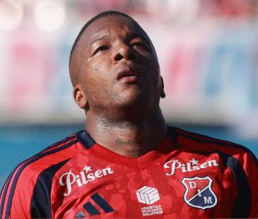 Francisco Chaverra, jugador del Independiente Medellín. FOTO: MANUEL SALDARRIAGA QUINTERO
