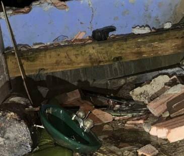 Ocho viviendas se vieron afectadas en totalidad, dos de ellas con colapso estructural definitivo. FOTO: ALCALDÍA DE BELLO