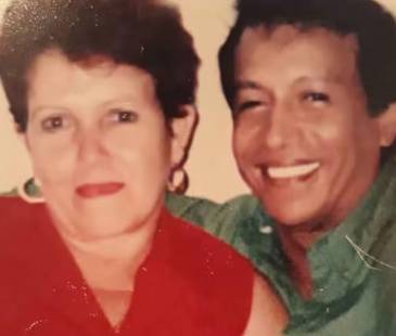Bertha Rosario Mejía y Diomedes Díaz. FOTO: REDES SOCIALES