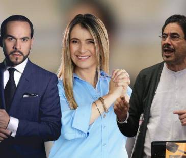 Abelardo De la Espriella, Paloma Valencia e Iván Cepeda. FOTO: COLPRENSA