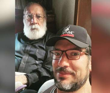 Gustavo Antonio Angarita Pantoja el día que cumplió 80 años, junto a su hijo Gustavo Angarita Jr. <b><span class="mln_small-caps_mln">/FOTO: INSTAGRAM @gusangarita</span></b>