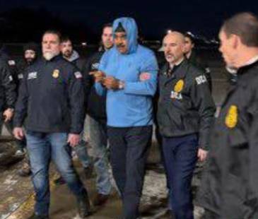 Primeras fotos difundidas de Nicolás Maduro. FOTO: @whitehouse