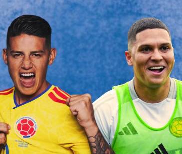 James Rodríguez (izq.) y Juan Fernando Quintero (der.) marcaron una generación de cracks en la Tricolor que va desapareciendo. FOTOS: INSTAGRAM