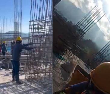 A la izquierda, el proyecto Mosaiko en Pereira; a la derecha, Ciudad Peldar, en Envigado. FOTOS: CAPTURAS DE VIDEO X @FDEBEDOUT Y TIKTOK @JHONAYSSO0512