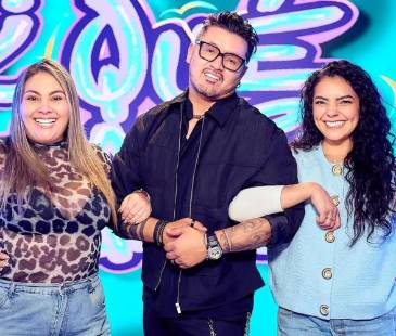 Johana Velandia (izquierda), Hassam y Valentina Taguado (derecha). FOTO: INSTAGRAM @OFICIALHASSAM 