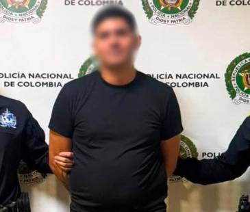 Captura de Eduardo Antonio Gómez Arévalo, alias Guayo, cabecilla del Tren del Coro. FOTO: DIJIN 