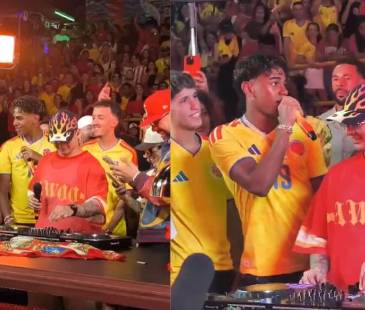 El jugador español Lamine Yamal en la comuna 13, San Javier. FOTO: CAPTURA DE VIDEO REDES SOCIALES