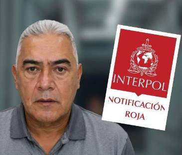 La circular permite que Diego Marín Buitrago, alias Papá Pitufo, sea buscado en 196 países. FOTOS: CANVA (FONDO), COLPRENSA Y X @DIJINPOLICIA
