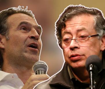 Federico Gutiérrez, alcalde de Medellín, y Gustavo Petro, presidente de la República. FOTOS: COLPRENSA