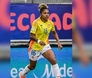 Jorelyn Carabalí, jugadora Selección Colombia Femenina. FOTO: @JORELYN_J16