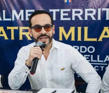 Abelardo de la Espriella, presidente electo, durante el empalme regional realizado en Cúcuta. FOTO: PRENSA ABELARDO DE LA ESPRIELLA