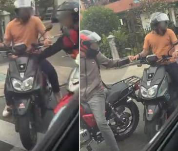 <span class="mln_uppercase_mln">Así</span><b><span class="mln_uppercase_mln"> fue el atraco a un motociclista en el barrio Santander. FOTO: TOMADA DE VIDEO</span></b>